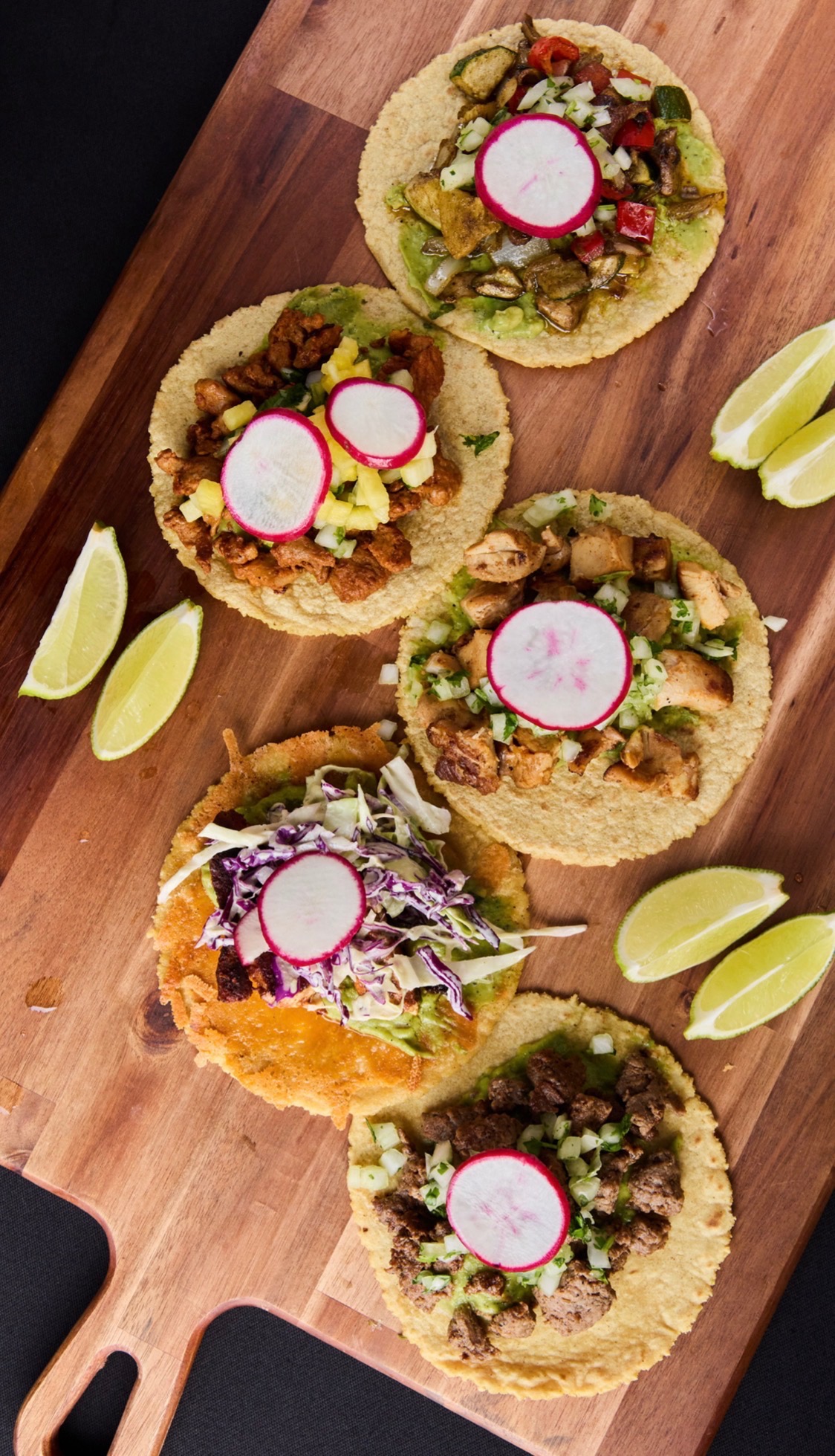 Fresh tacos prepared for an event